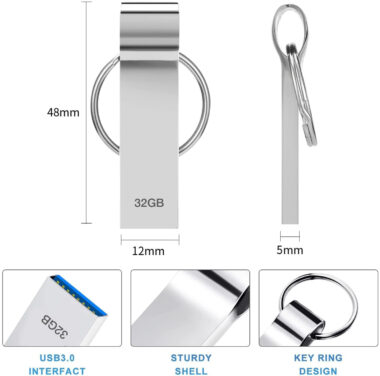 16GB to 128GB Metal USB Flash Drive