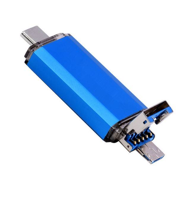 3 in 1 OTG Swivel USB Flash Drive