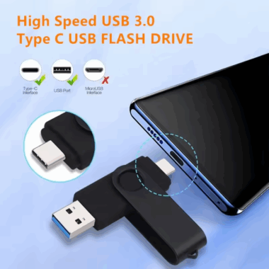 OTG Swivel USB Flash Drive 2.0
