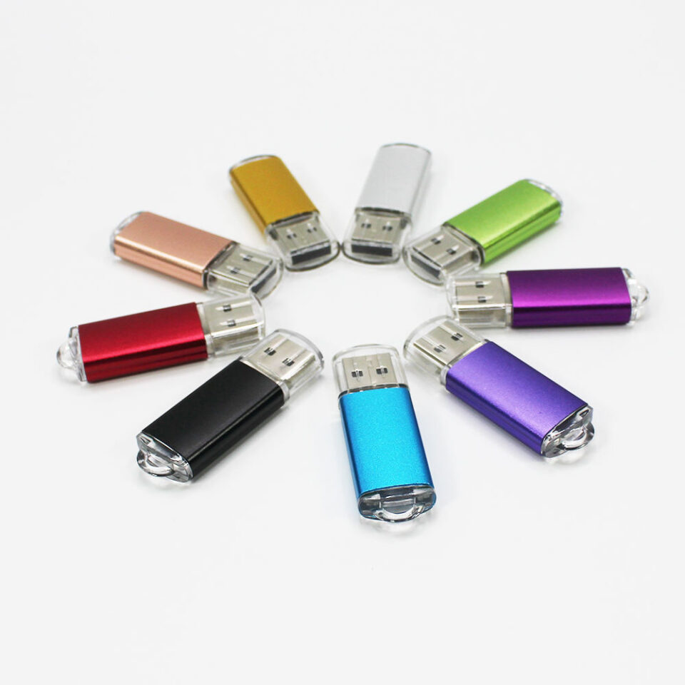 Compact Metal USB Flash Drive 16GB–64GB with Custom Logo