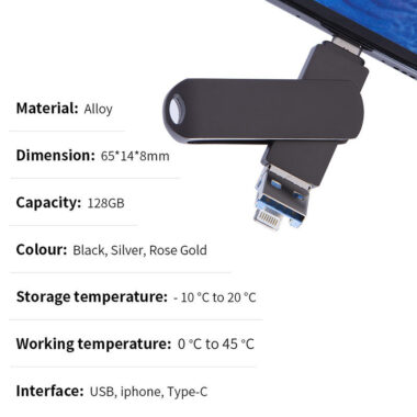 3 in 1 OTG USB 3.0 Flash Drive