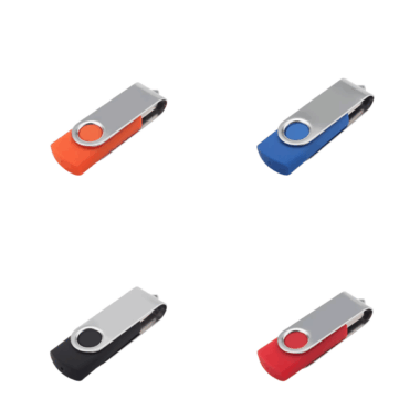 Metal rotating USB flash drive