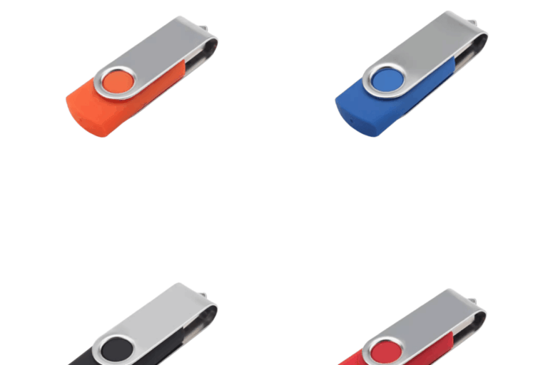 Metal rotating USB flash drive