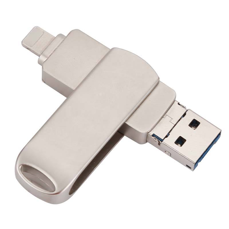 USB 3.0 OTG flash drive 8GB–512GB