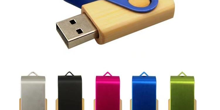 USB 2.0 rotary metal flash drive
